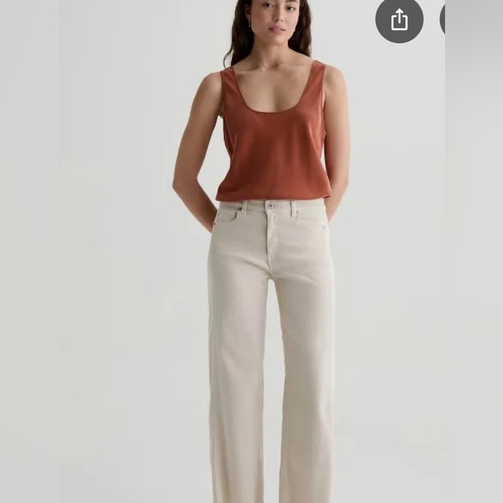 FINAL SALE‼️NEW W TAG AG Adriano Goldschmied Cream Pants